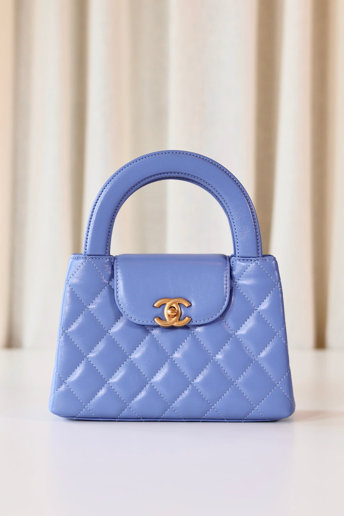 Chanel Kelly Top Handle Blue