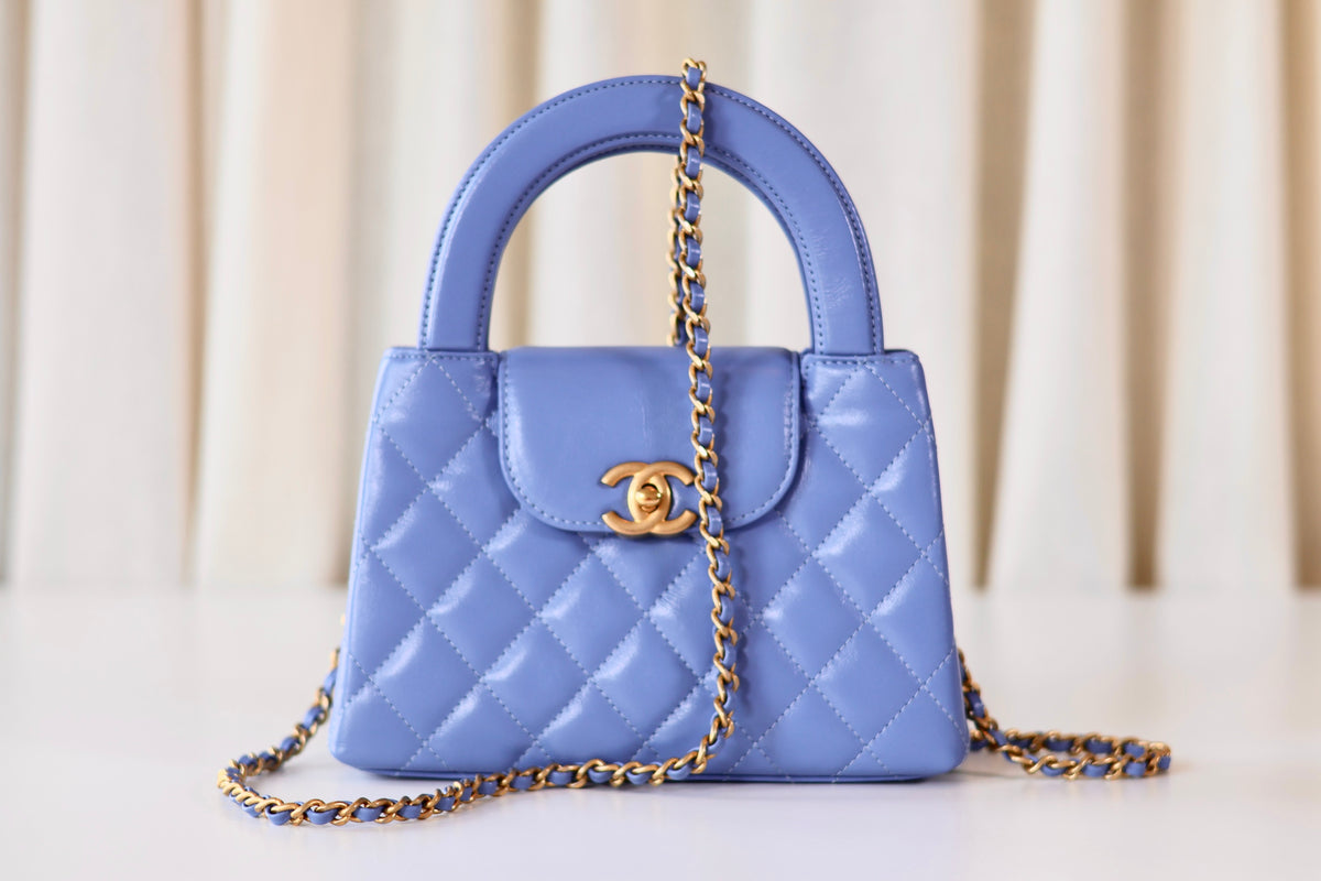 Chanel Kelly Top Handle Blue