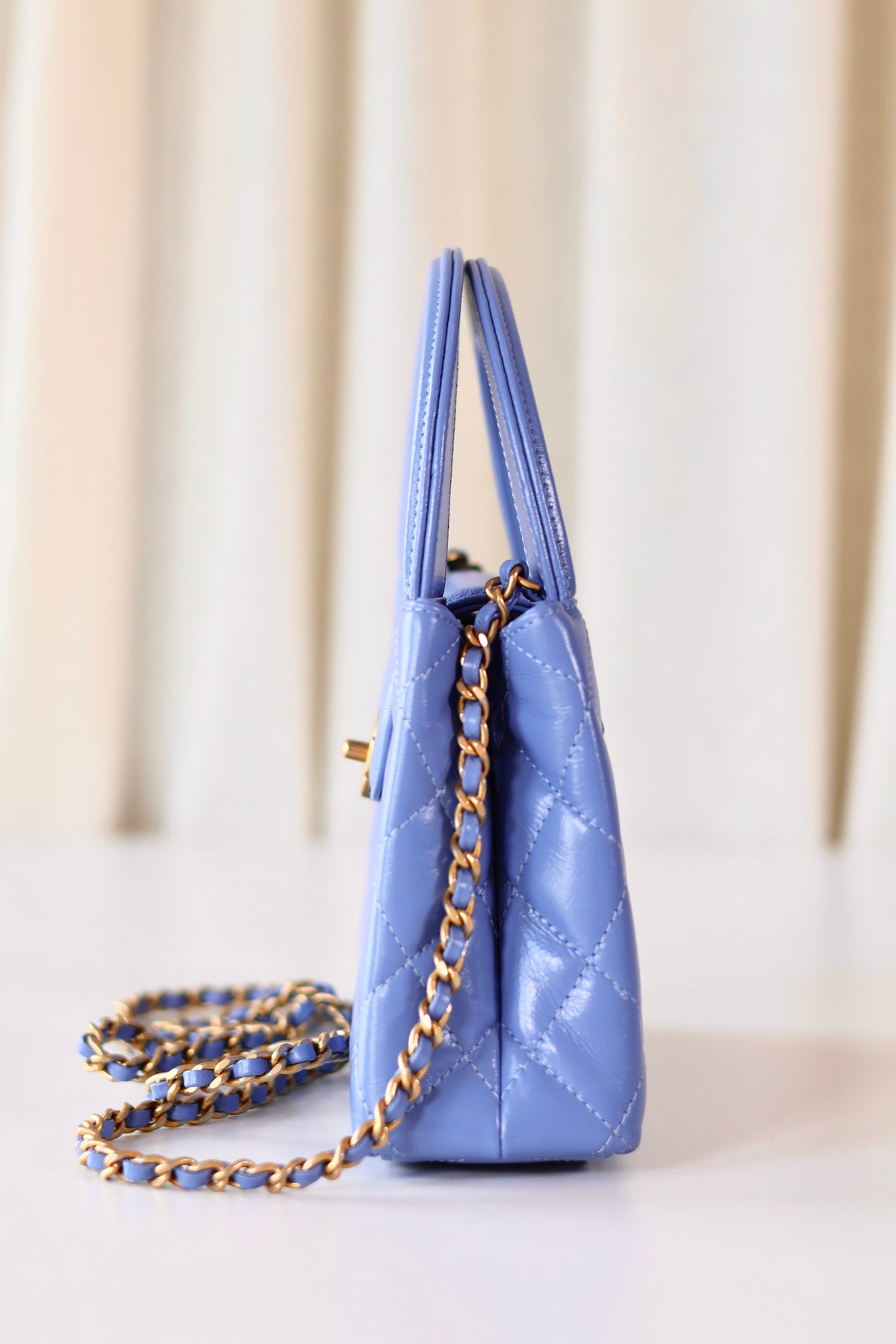 Chanel Kelly Top Handle Blue
