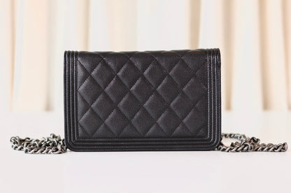 Chanel Boy Wallet On Chain Black