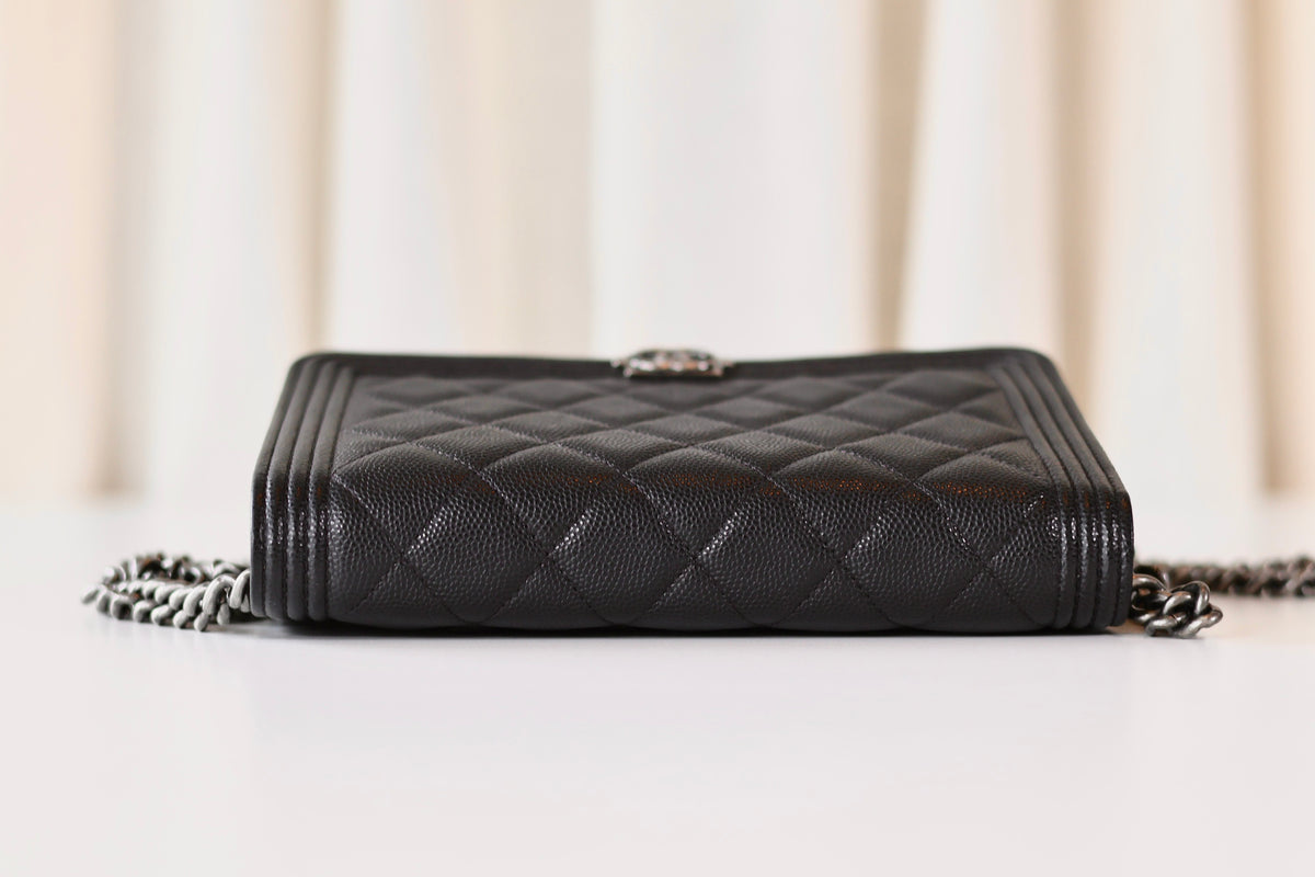 Chanel Boy Wallet On Chain Black