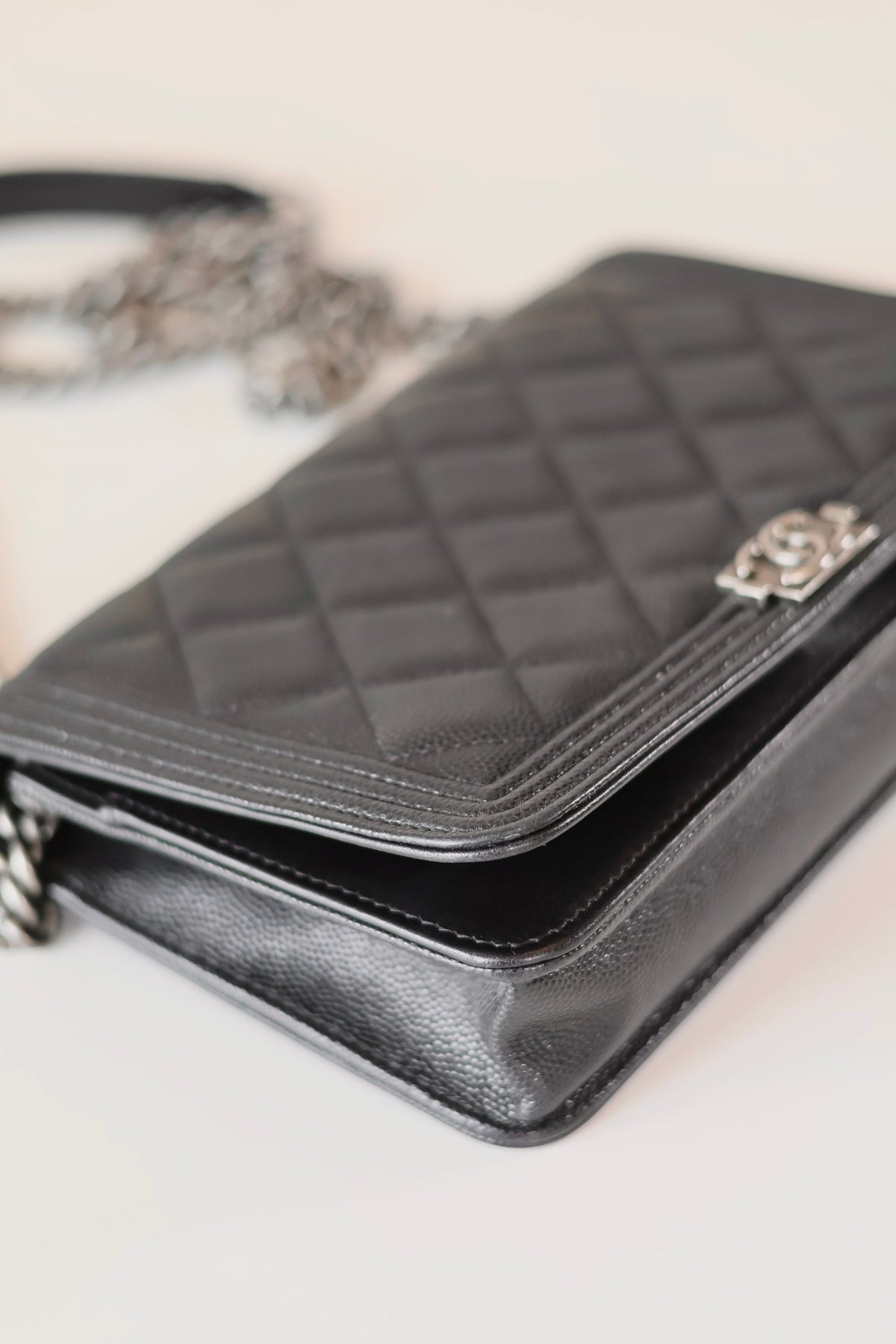 Chanel Boy Wallet On Chain Black