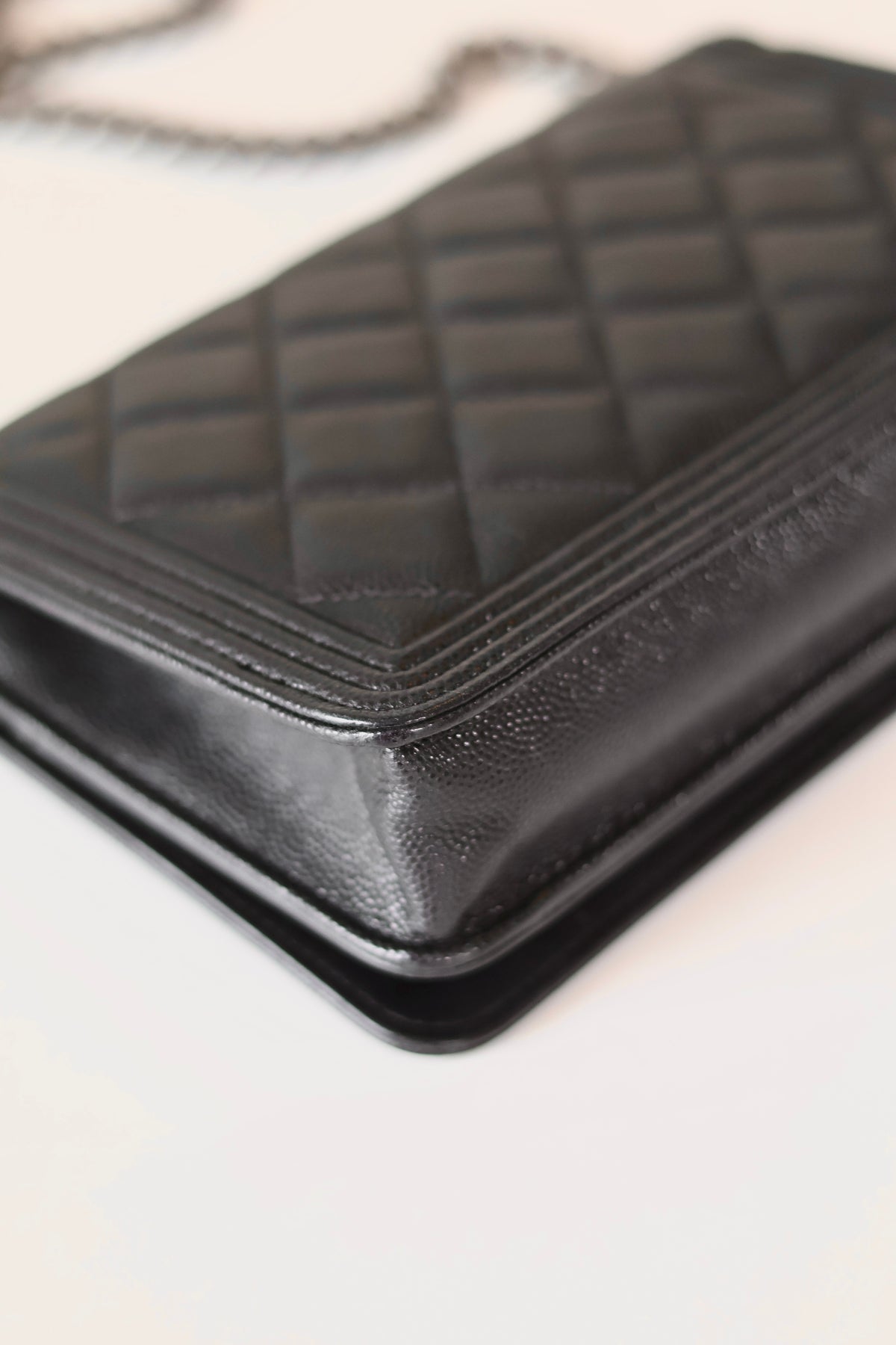 Chanel Boy Wallet On Chain Black