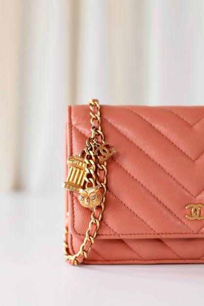 Chanel Chevron Wallet On Chain
