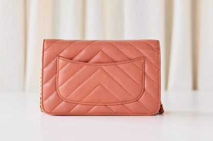 Chanel Chevron Wallet On Chain