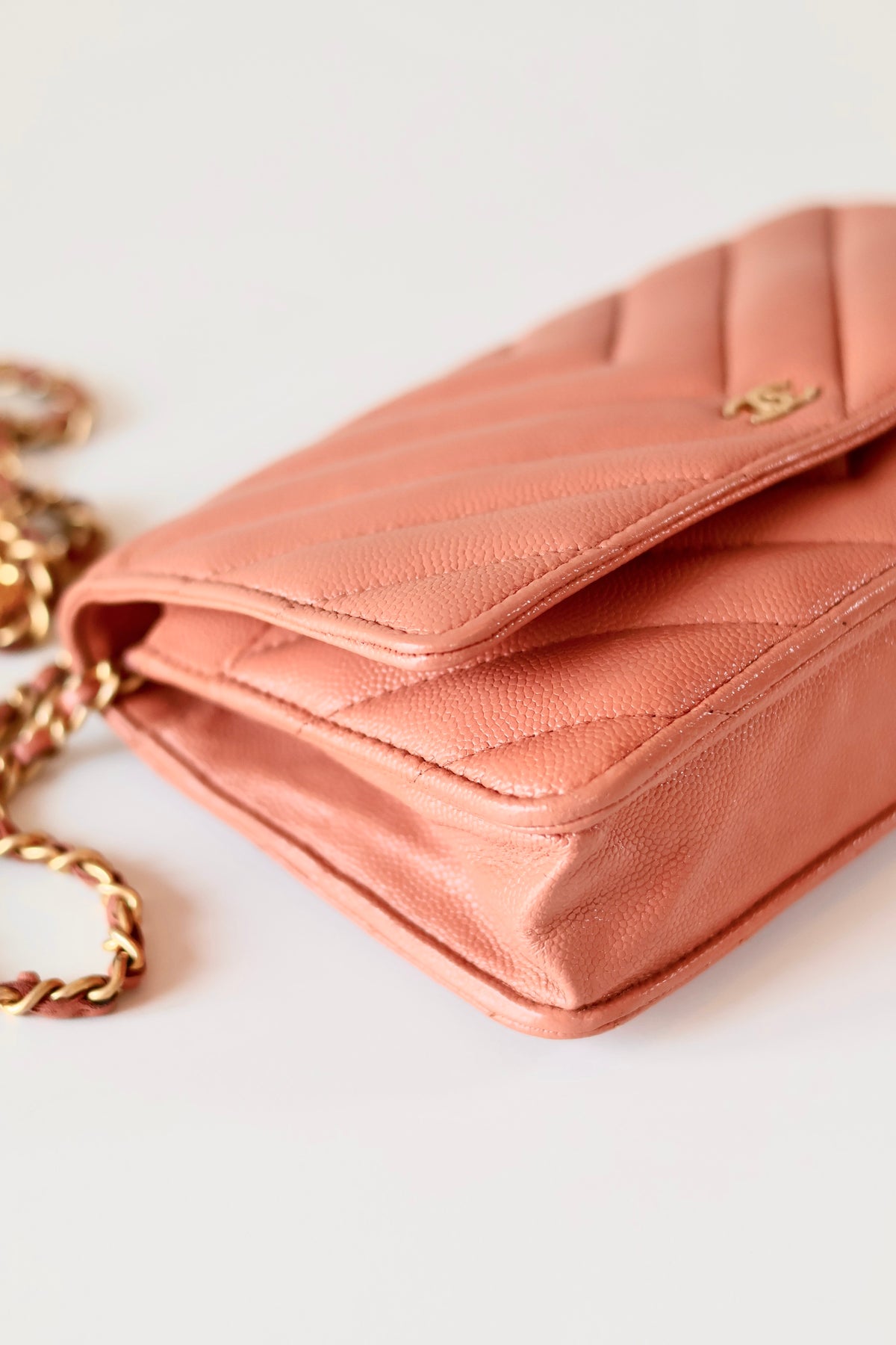 Chanel Chevron Wallet On Chain