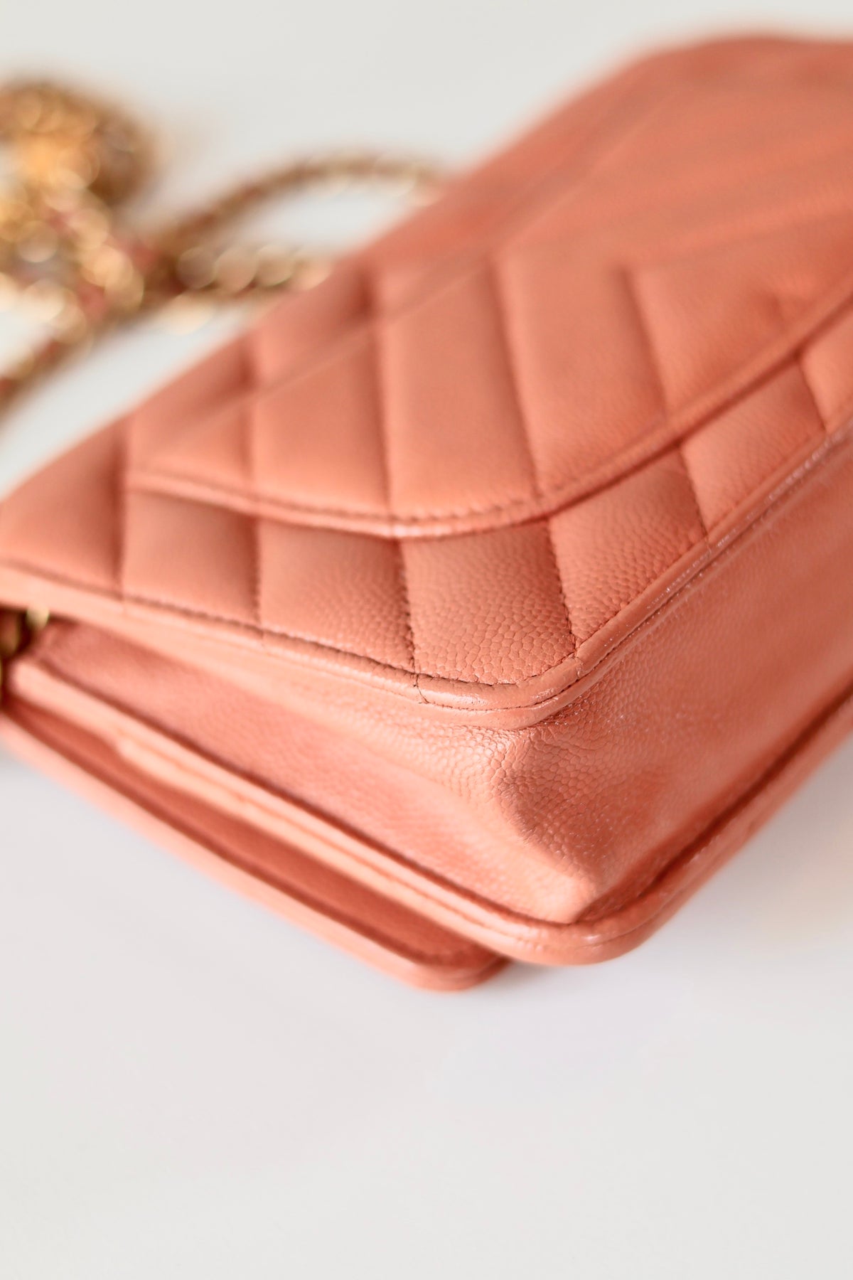 Chanel Chevron Wallet On Chain
