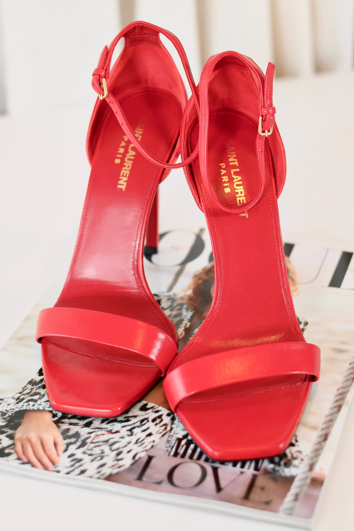 Saint Laurent Heels Red