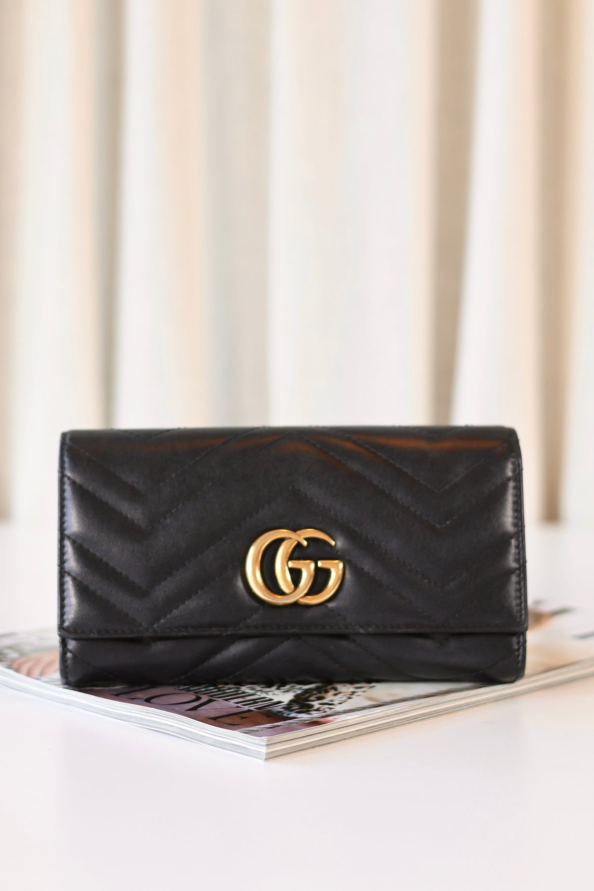 Gucci GG Marmont Wallet Black