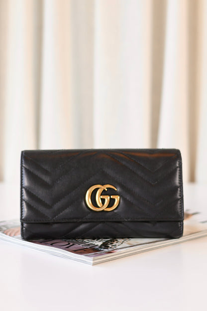 Gucci GG Marmont Wallet Black