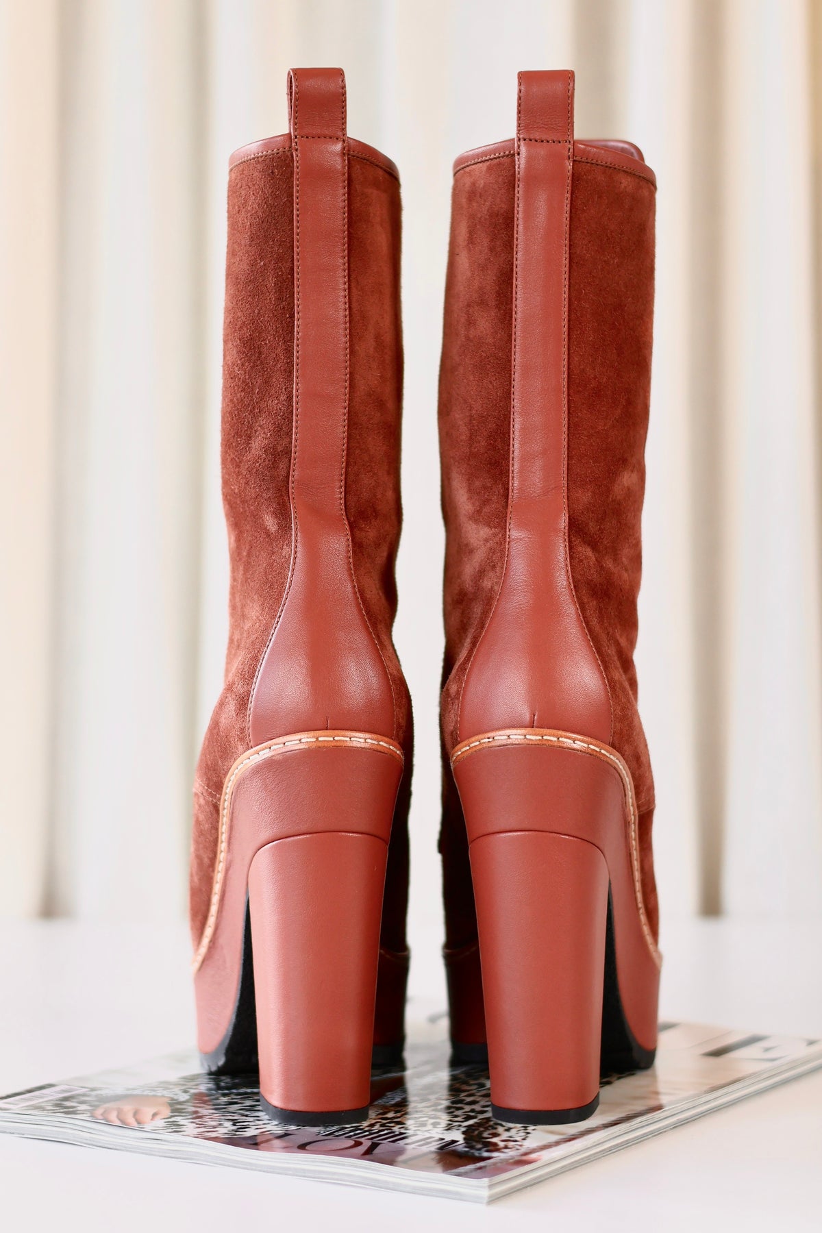 Hermès Suede Leather Boots