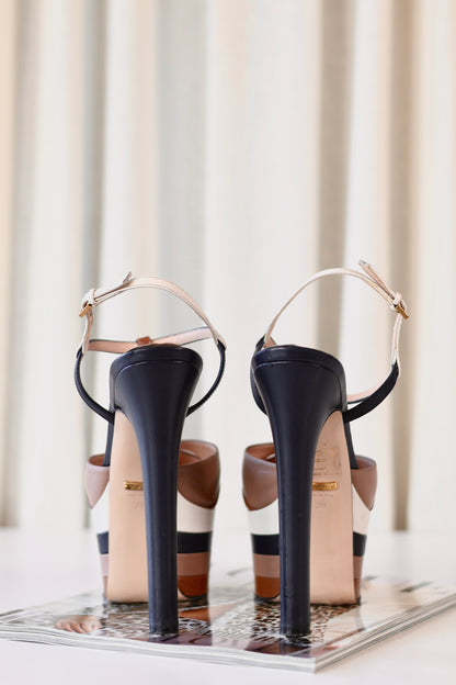 Gucci Platform Heels Brown