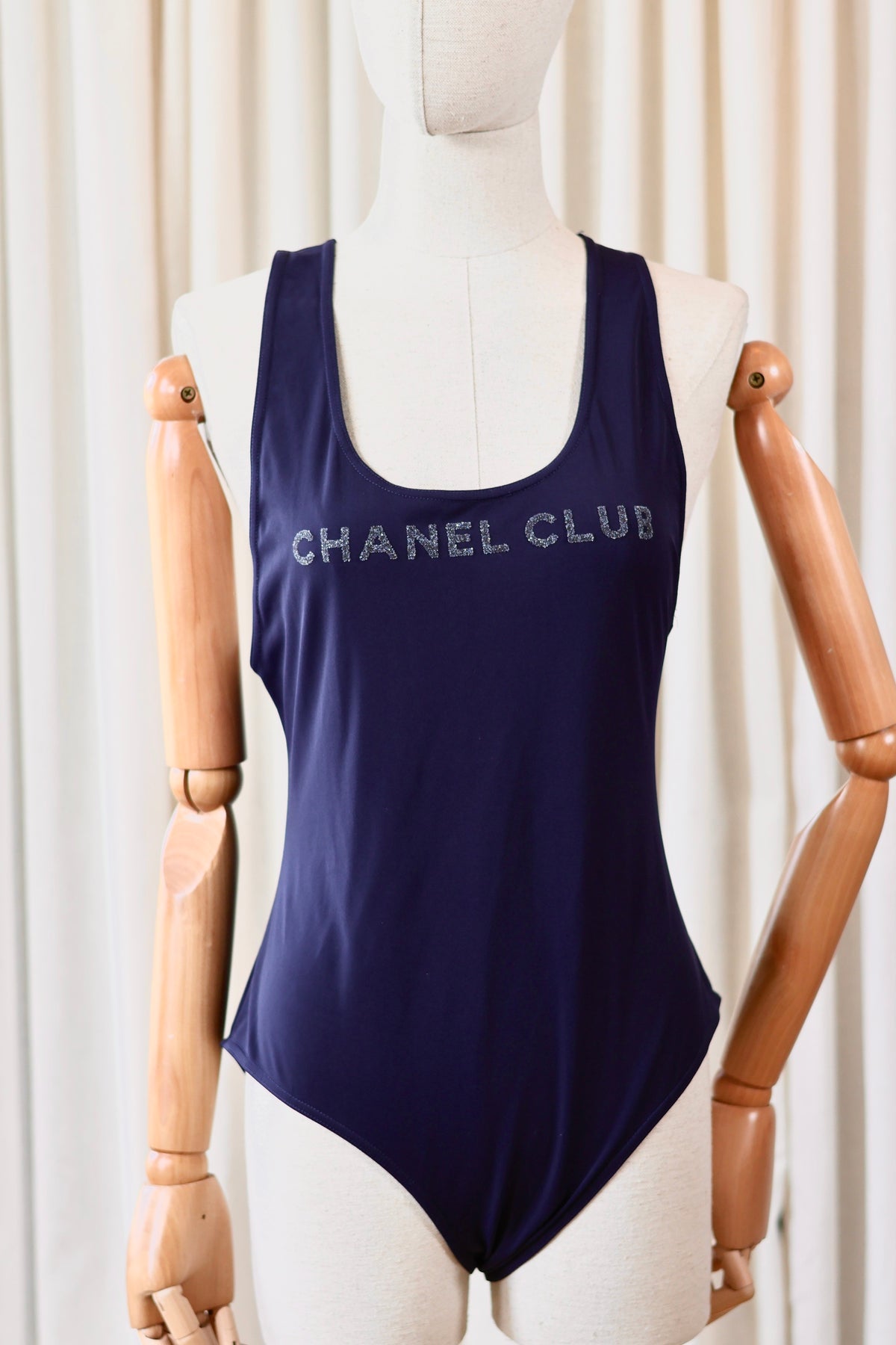 Chanel Bathing Suit Navy