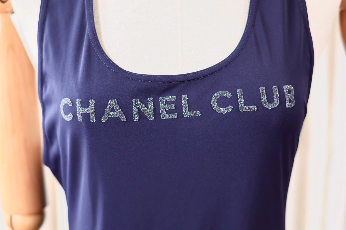 Chanel Bathing Suit Navy