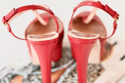 Gucci Platform Heels Red