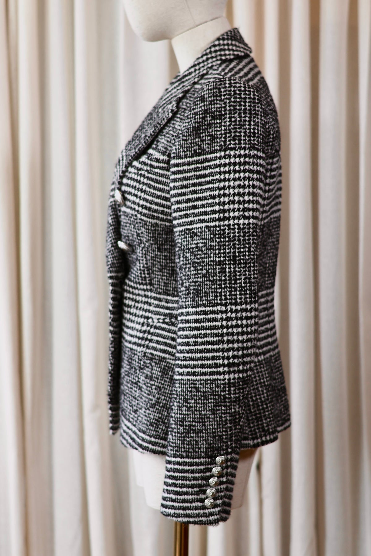 Balmain Blazer Light Black & White