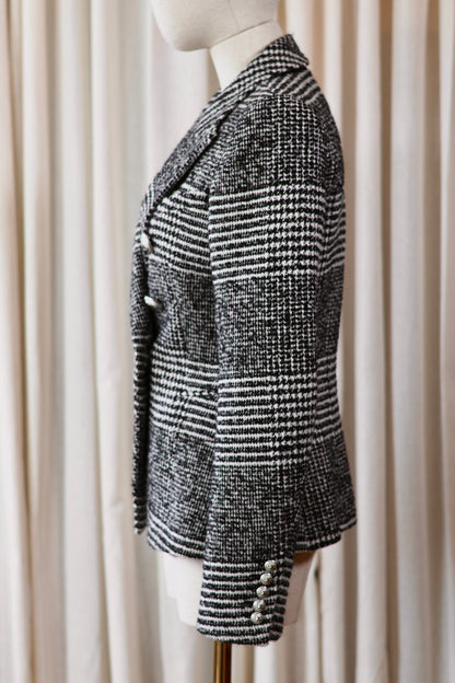 Balmain Blazer Light Black & White