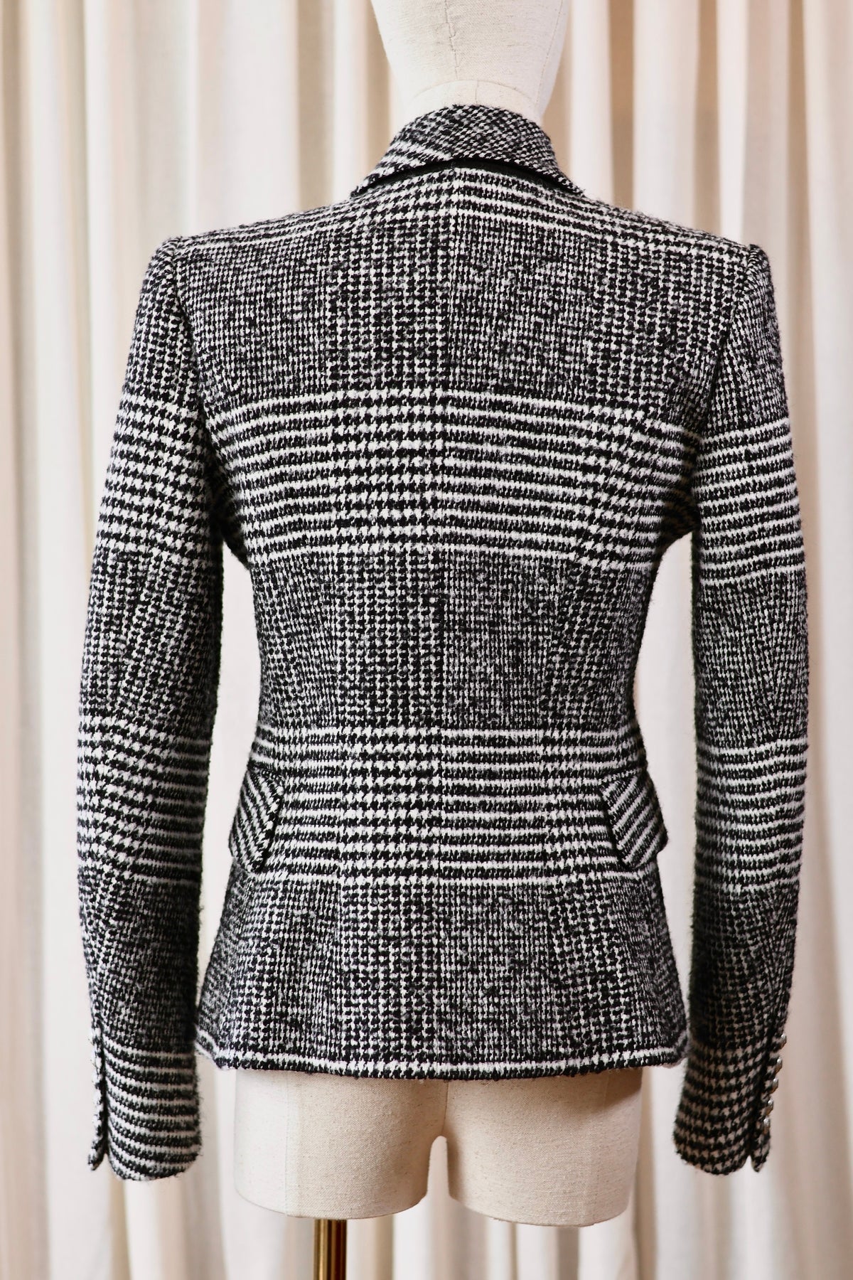 Balmain Blazer Light Black & White