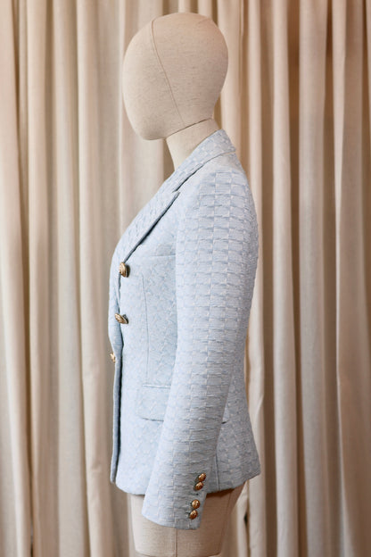 Balmain Blazer Light Blue & White
