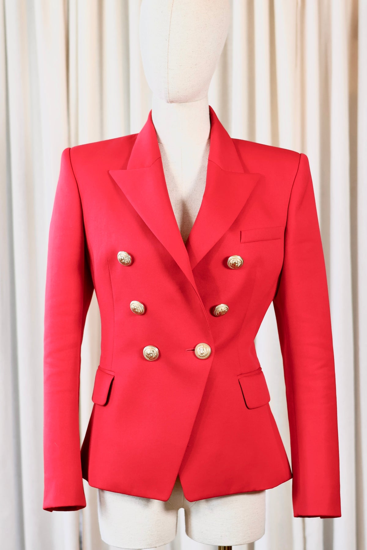 Balmain Blazer Red