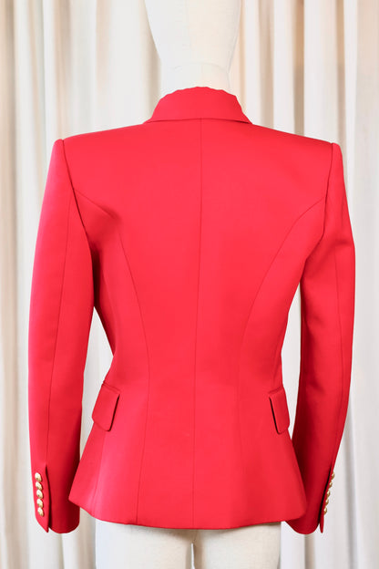 Balmain Blazer Red