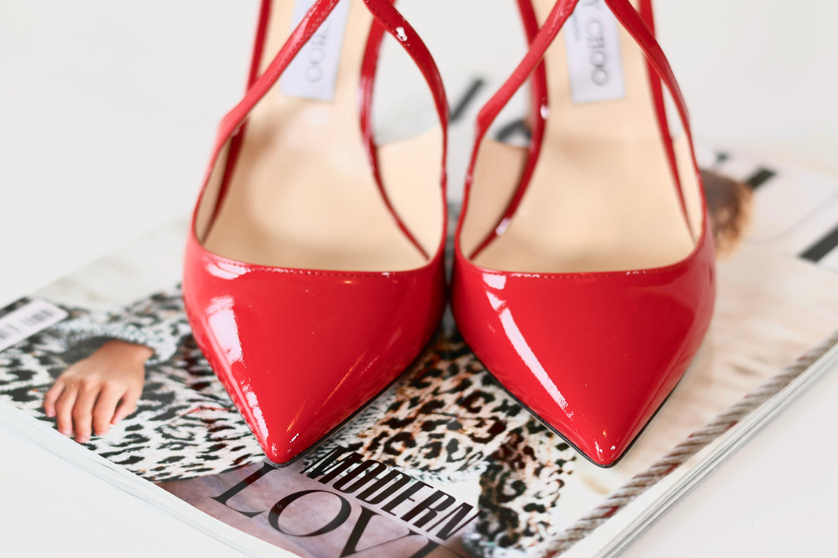 Jimmy Choo Patent Heels Red