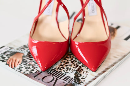 Jimmy Choo Patent Heels Red