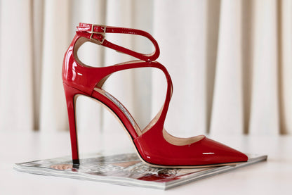 Jimmy Choo Patent Heels Red