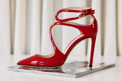 Jimmy Choo Patent Heels Red