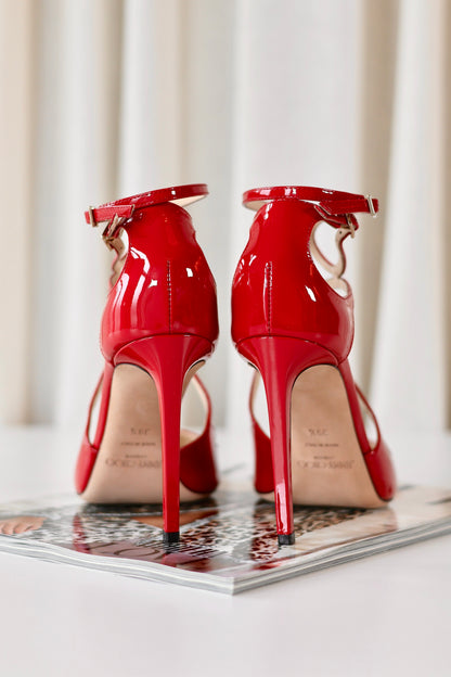 Jimmy Choo Patent Heels Red
