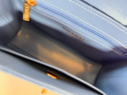 Chanel Kelly Top Handle Blue