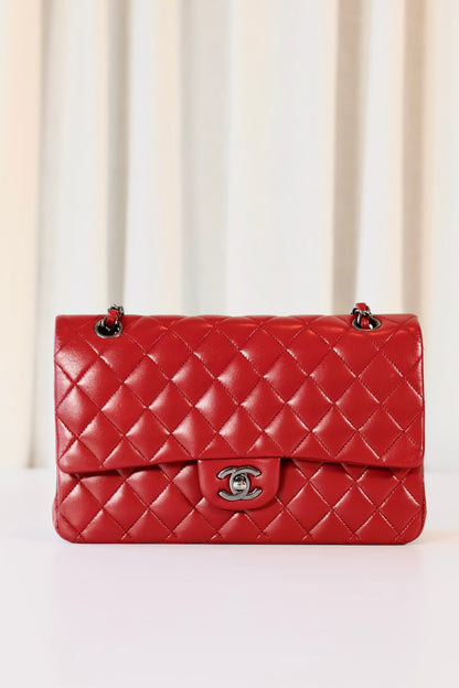 Chanel Medium Classic Double Flap Bag Red