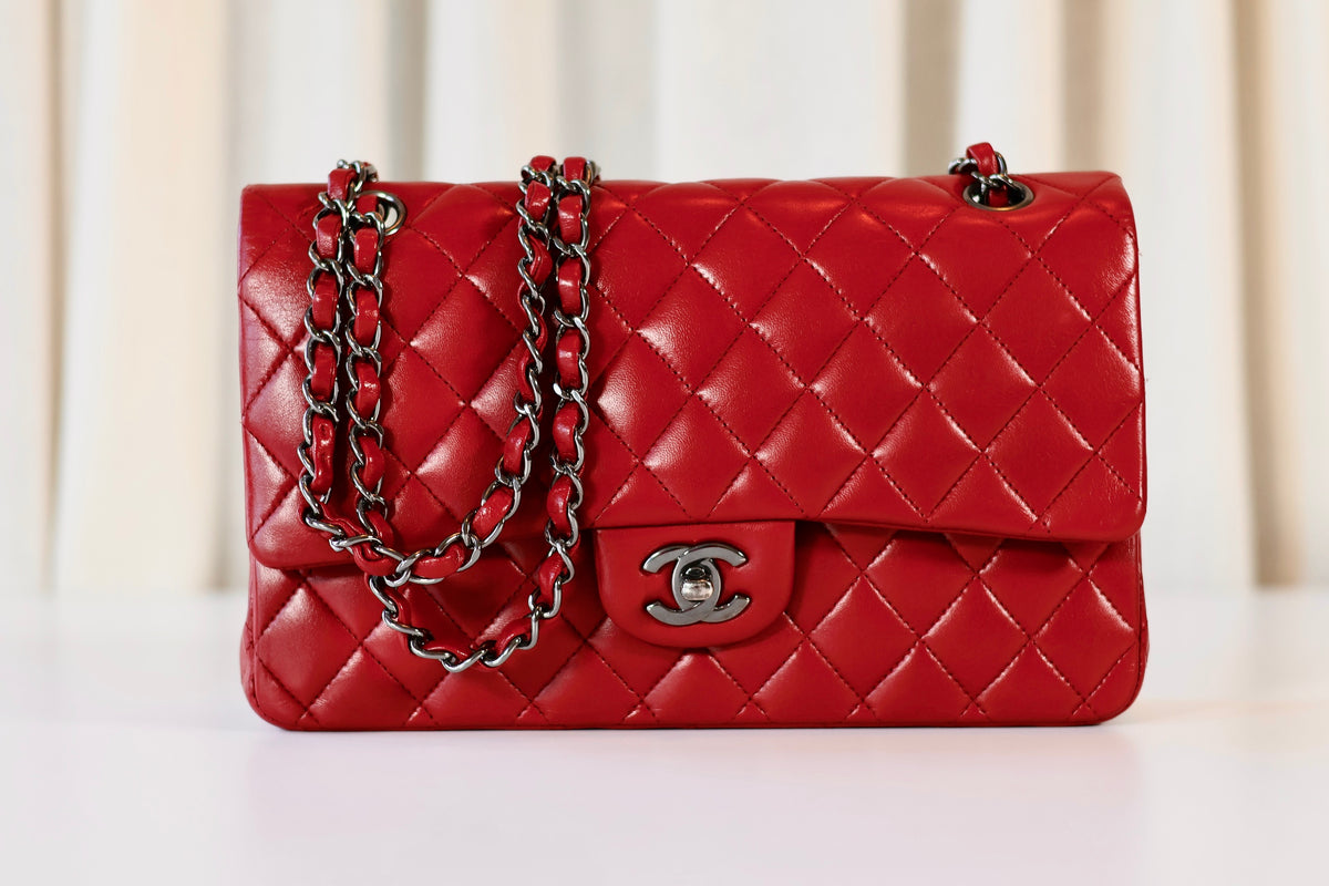 Chanel Medium Classic Double Flap Bag Red