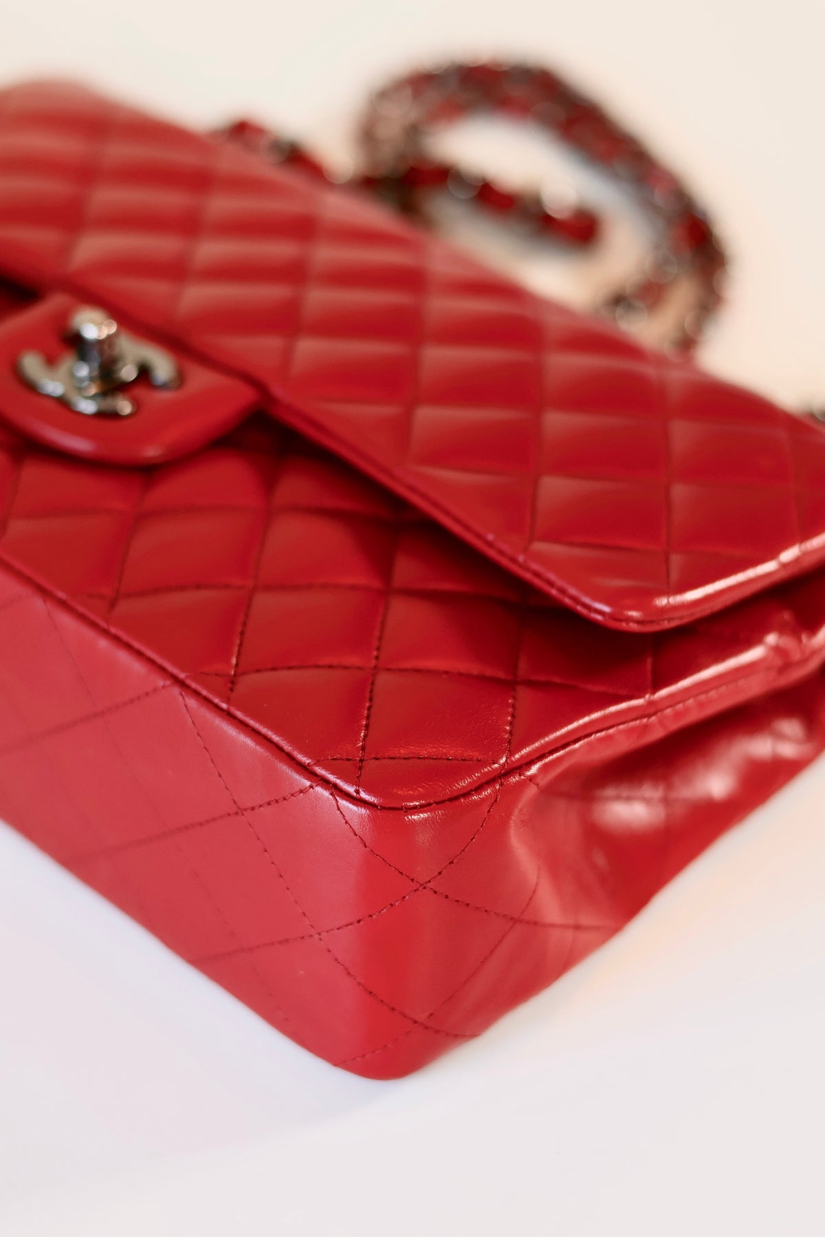 Chanel Medium Classic Double Flap Bag Red