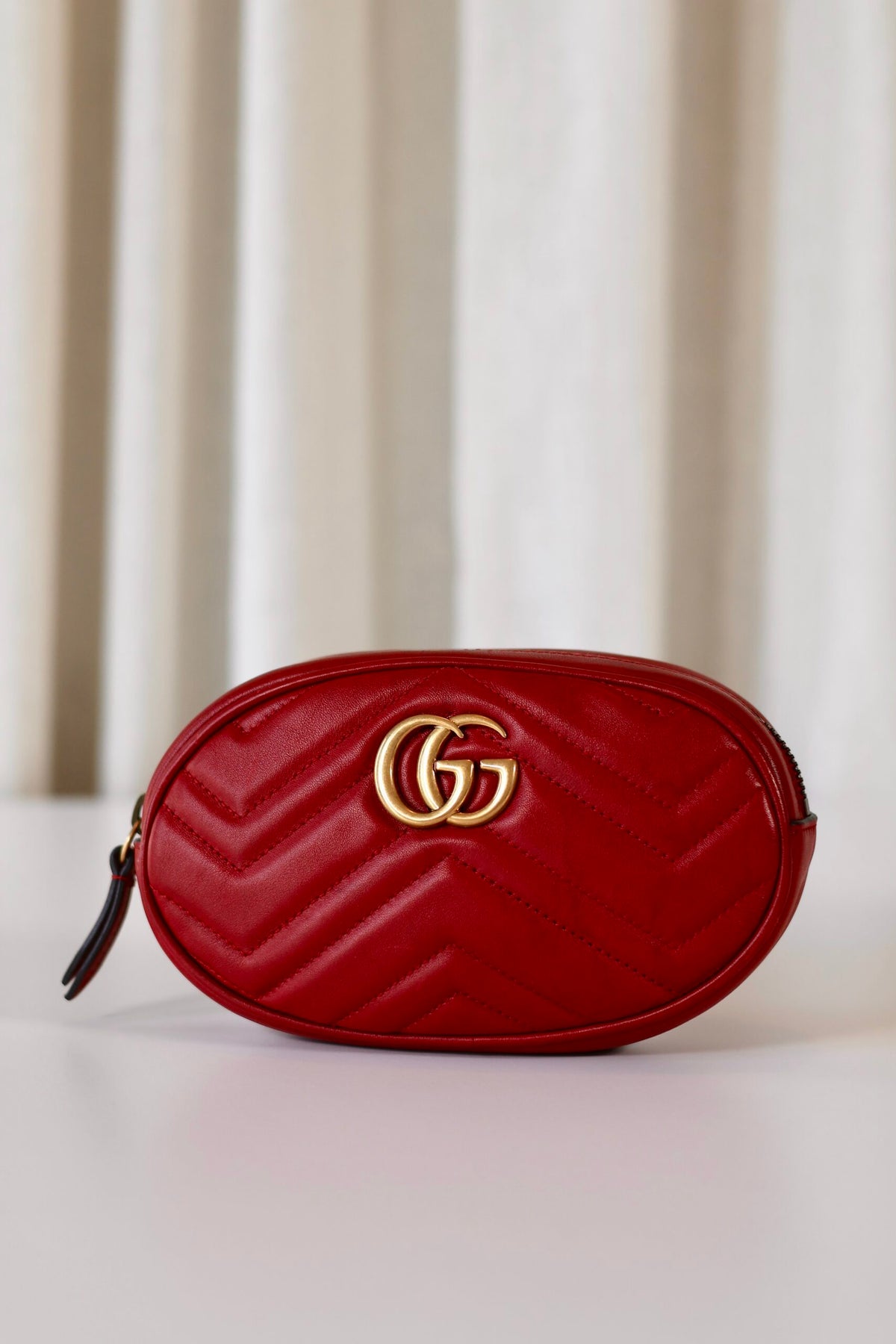Gucci Marmont belt bag red