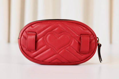 Gucci Marmont belt bag red