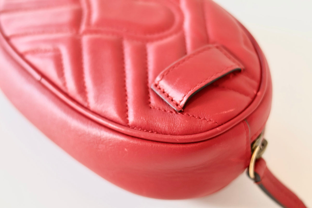 Gucci Marmont belt bag red