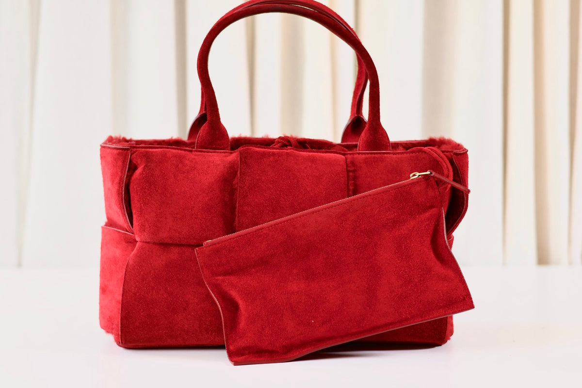 Bottega Veneta Red Arco Tote Small Bag