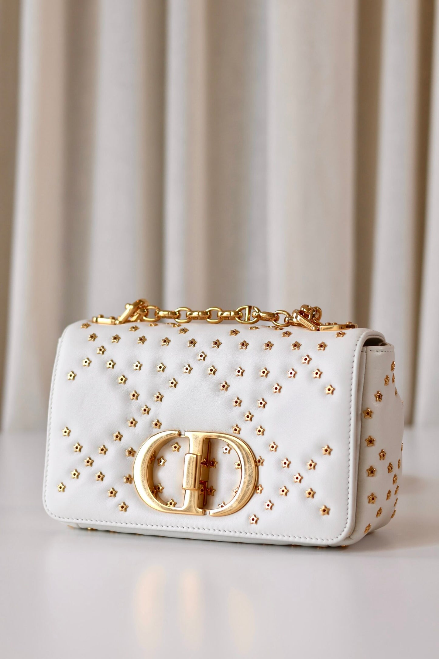Dior Caro white gold stars