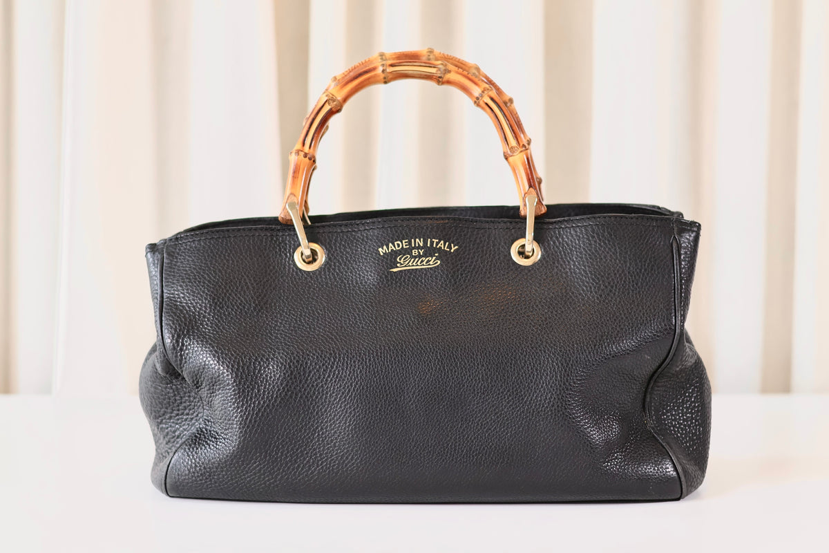 Gucci Bamboo Handbag Black