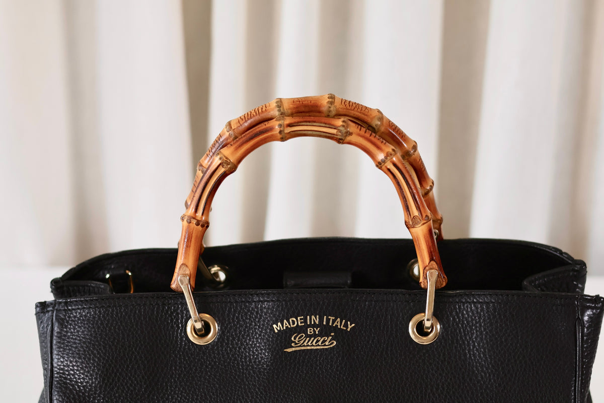 Gucci Bamboo Handbag Black