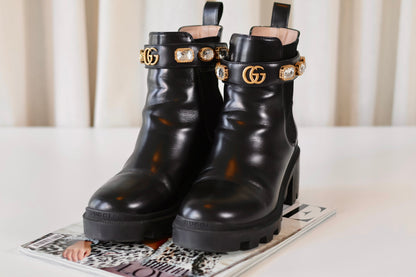 Gucci Marmont Boots Black