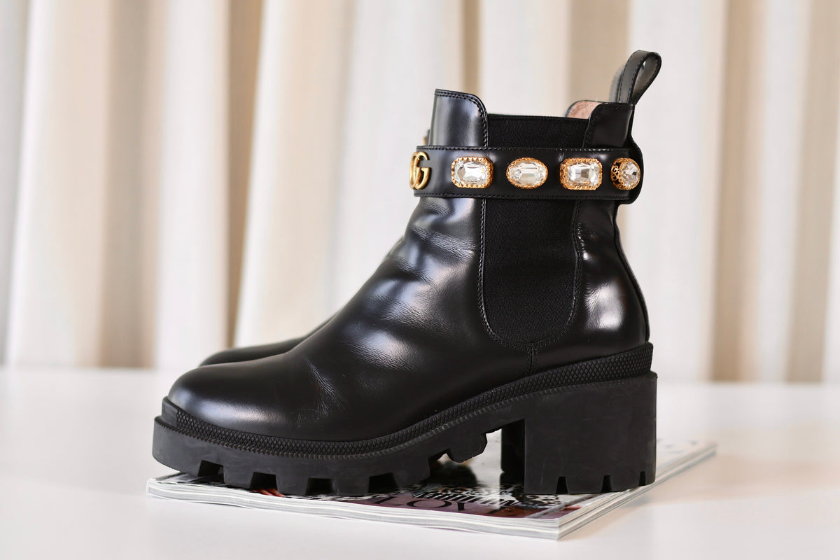 Gucci Marmont Boots Black