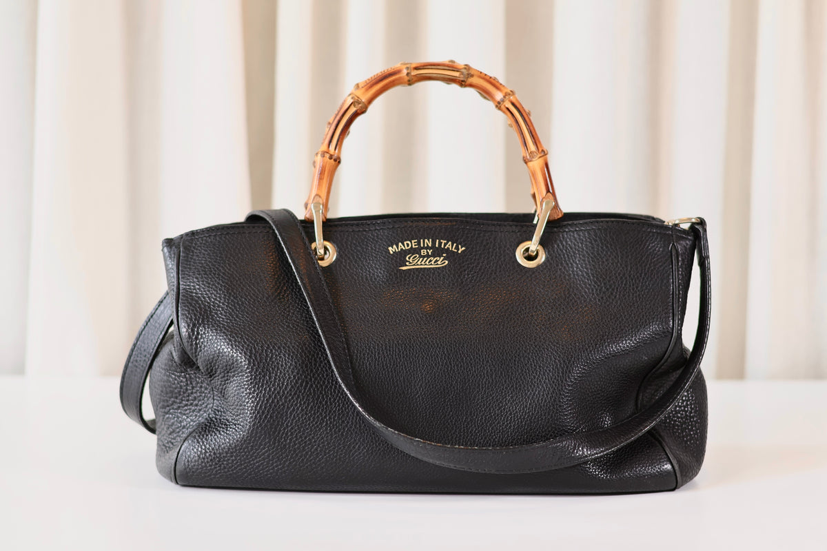 Gucci Bamboo Handbag Black