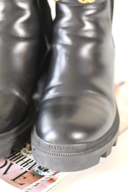 Gucci Marmont Boots Black