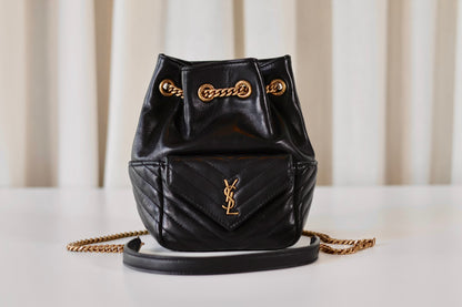 Saint Laurent Mini Leather Bucket Bag