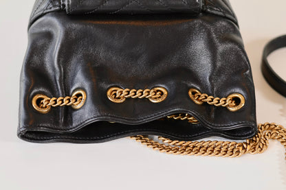 Saint Laurent Mini Leather Bucket Bag
