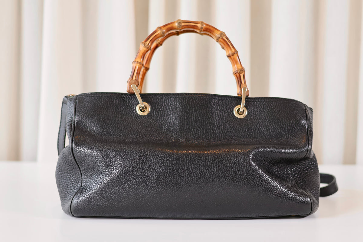 Gucci Bamboo Handbag Black