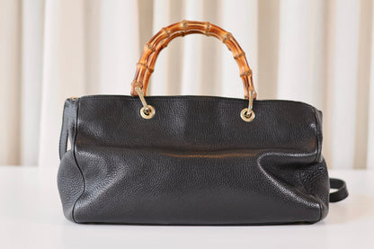 Gucci Bamboo Handbag Black