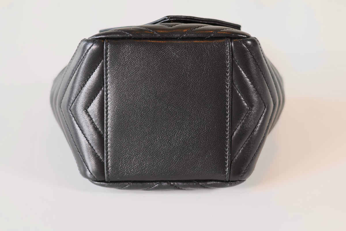 Saint Laurent Mini Leather Bucket Bag